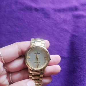 maxima gold tone watch