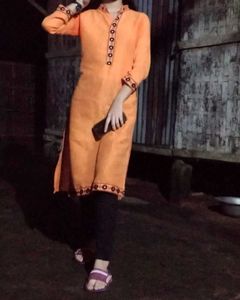 Orange Kurta