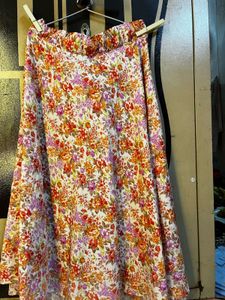 Boho Floral Print Maxi Skirt