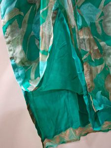 Chiffon Green Floral Print Kurta