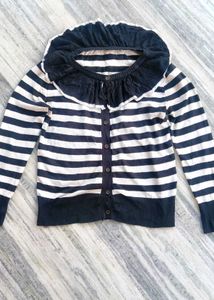 Striped Knit Cardigan