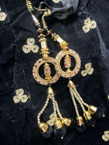 Elegant Black Velvet Lehenga Choli