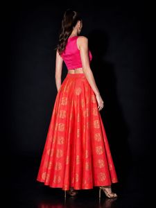 Beautiful Coral Ethnic Skirt
