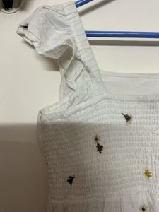 White Embroidered Summer Dress