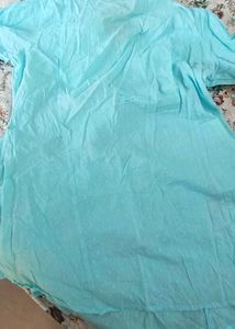Sky Blue Cotton Kurta