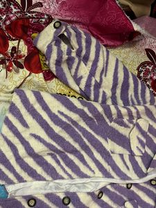 💜Funky Zebra Print Jacket💜