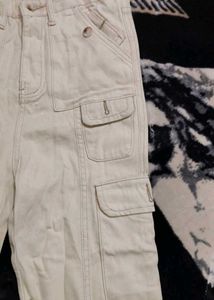 Beige Cargo Pants