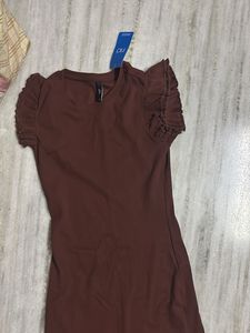 Women's Brown Fit &amp; Flare Dress