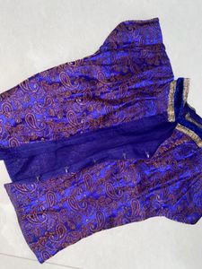 Paisley Pattern Readymade Saree Blouse