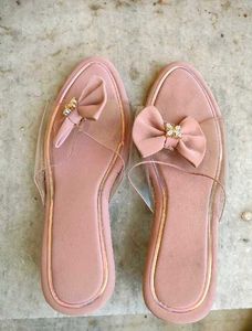 Chic Bow Detail Flat Sandals