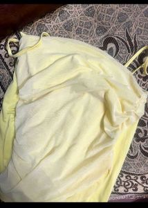 Yellow Sleeveless co-ord set