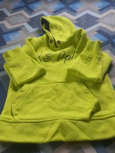 Bright Yellow Hoodie with Pocket