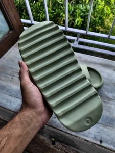 Light Green Yeezy Slides