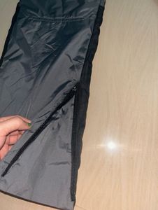 unisex Grey cargo peep Pants with Suspenders