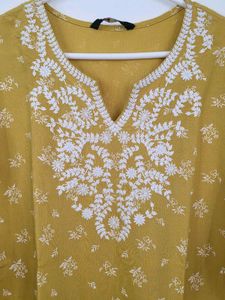 Beautiful Mustard Yellow Kurta