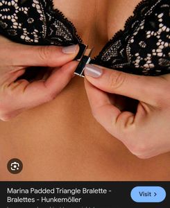Elegant Black Lace Triangle Bra with stylish brief