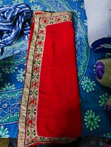 Elegant Red Saree