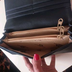 Chic Black Envelope Wallet