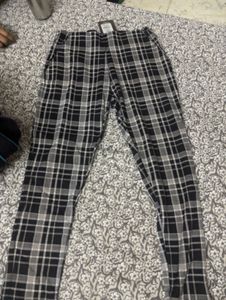 Checkered track Pants