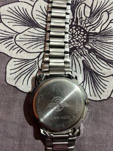 Green dial wrist watch