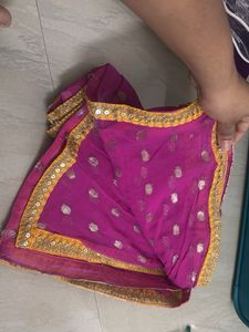Vibrant Magenta dupatta