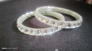 Sparkling Stone Bangles - Set of 2