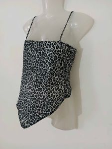 Leopard Print Spaghetti Strap Top