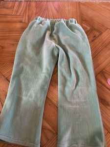 Comfortable Light Green Corduroy Pants