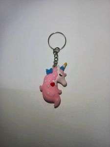 🩷🦄 Pink Unicorn Keychain 🌸✨