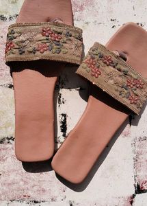 Embellished Floral Slides