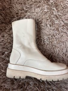 Imported Chunky Platform Zip Boots