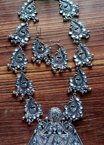 Oxidised Long  Beautiful Jwellery Set.