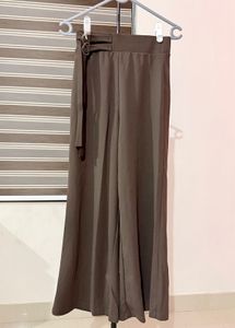 Brown Wide Leg Palazzo Pants
