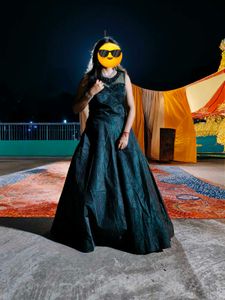 Gown With Heavy Flared Double Cancan