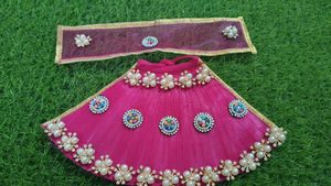 Beautiful Pink Lehenga Choli Set mata rani