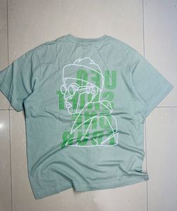 Pale Green Graphic T-Shirt