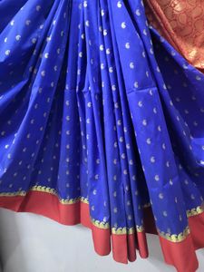 Royal Blue Saree In silk