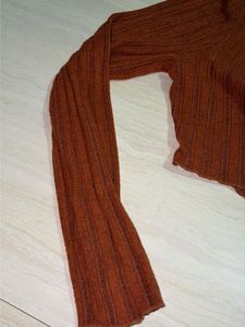 Ribbed Knit Button-Up Cardigan