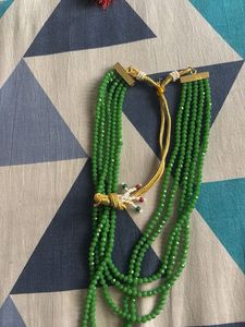 Stunning Green Beaded Necklace