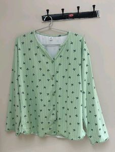 Cute Bow Print Pajama Set