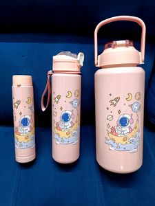 3 In 1 Design Space Theme Motivation Bottle Set