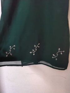 Elegant Green Embellished Kurta