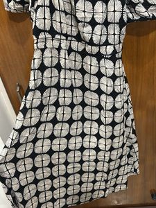 Chic Black &amp; White Midi Dress