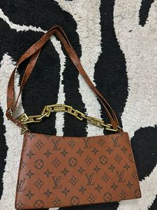 never used Designer Shoulder Bag with Chain