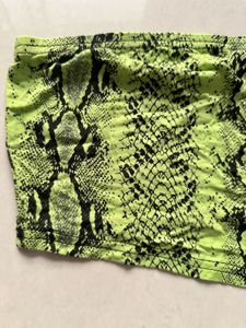 Neon Snake Print Tube Top