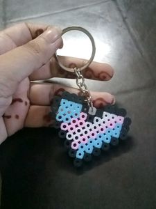 Handmade Pride Flags Heart Keychain - 1pc