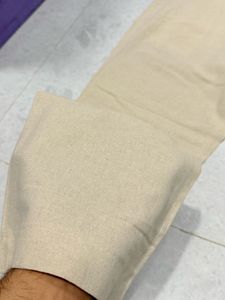 Classic Linen Beige Trousers Pant