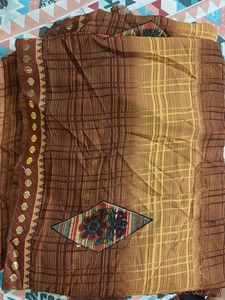 Beautiful Brown Saree with blouse