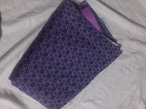 Purple Geometric Print Kurta Set