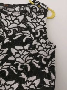 Black &amp; White Floral Dress